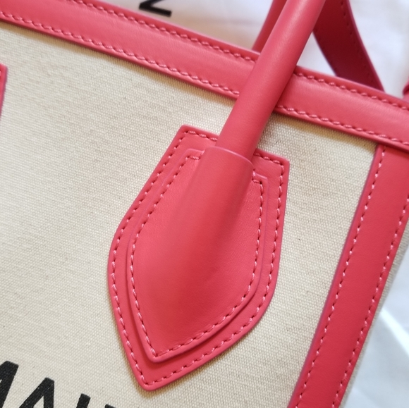 Balmain B-Army 24 Canvas Logo Shopper Crossbody Bag Natural Pink - Picture 7 of 13